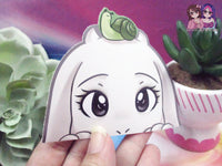 Undertale Toriel Snail Pie Butterscotch 3.5in Furry Cute Game Peeker Peeking Sticker Die-Cut Decal Deltarune