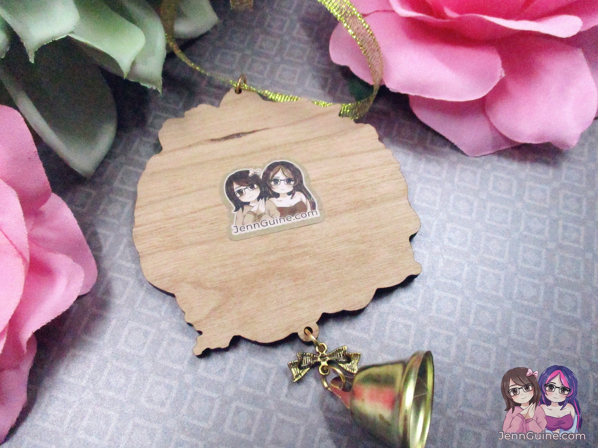 Bee and Puppycat Wooden Christmas Ornament (read description) | Comes with a 4x6in Print of the Artwork | No planned restocks
