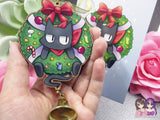 Sakamoto Cat Nichijou Wooden Christmas Ornament (read description) | Comes with a 4x6in Print of the Artwork | No planned restocks