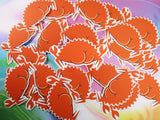 Thicc Rustacean Crab Crustacean Ferris Rust Programming Language Coder Vinyl Sticker - Weatherproof Waterproof meme