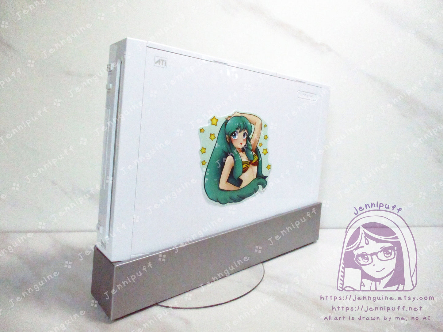 Lum Invader Teal 3in Die-Cut Vinyl Sticker AnimeGirl Anime Manga Retro Urusei Yatsura Kawaii Cute AnimeGirl 80s 3x3in